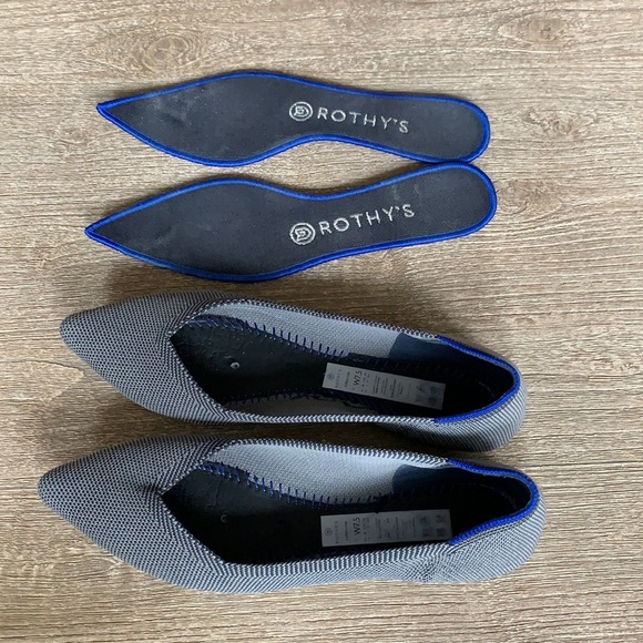 Rothy’s The Point Cloud Birdseye Gray Flats - Picture 6 of 7